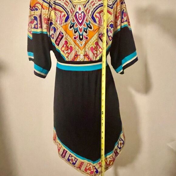 TRINA TURK MINI DRESS NEPAL TUNIC SIZE S AESTHETIC VERSATILE SUMMER COVER UP - Picture 6 of 16